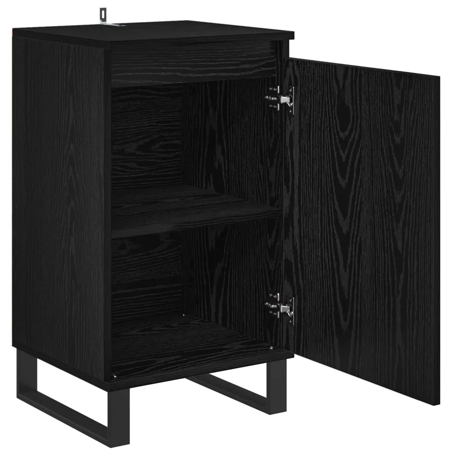 Buffet Chêne noir 40 x 35 x 70 cm Bois d'ingénierie - 5