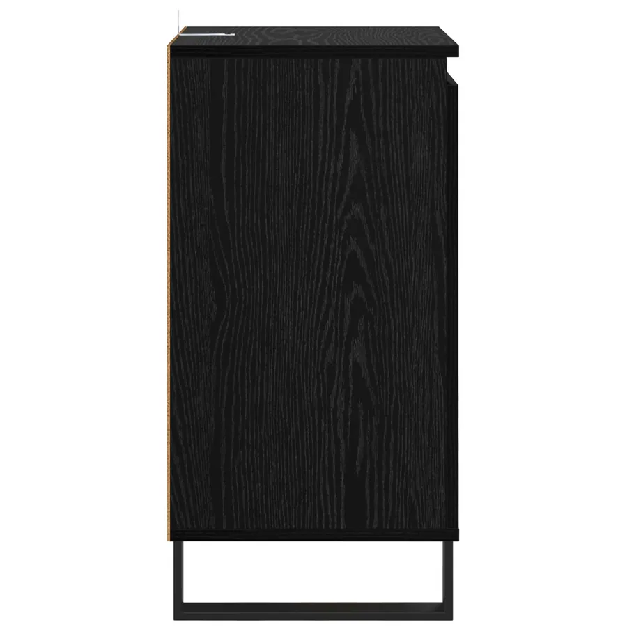 Buffet Chêne noir 40 x 35 x 70 cm Bois d'ingénierie - 7