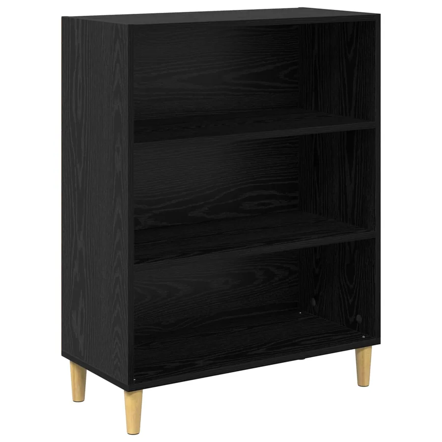 Buffet Chêne noir 69,5 x 32,5 x 90 cm Bois d'ingénierie - 2