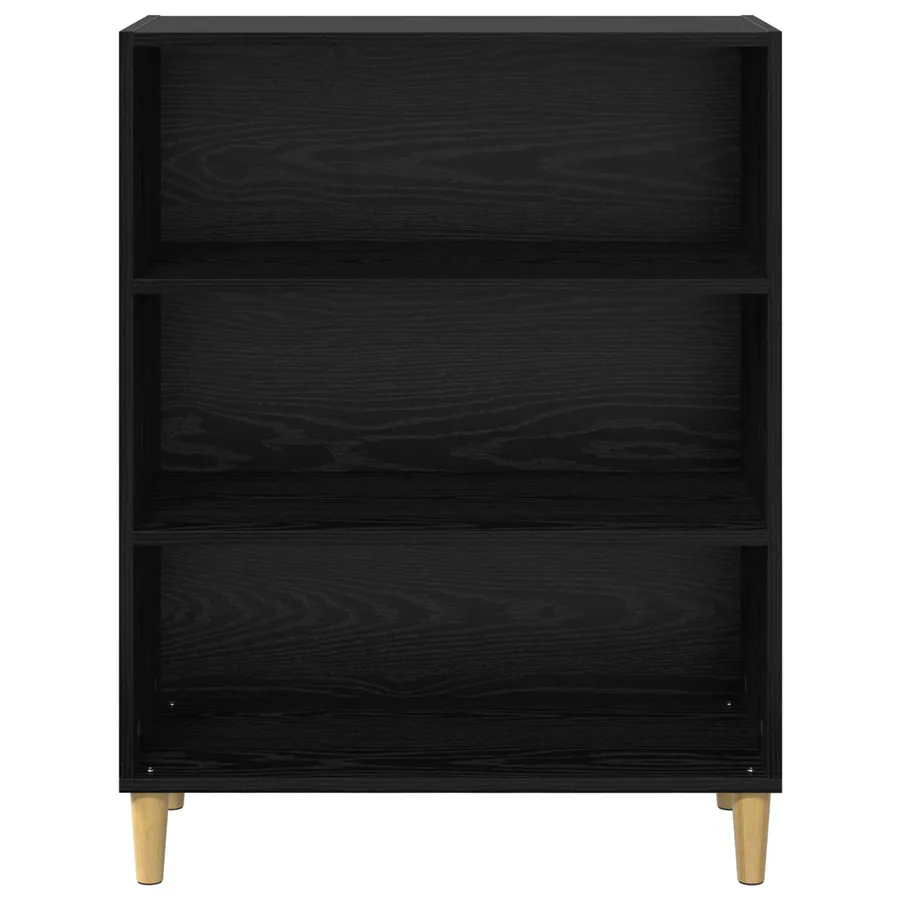 Buffet Chêne noir 69,5 x 32,5 x 90 cm Bois d'ingénierie - 5