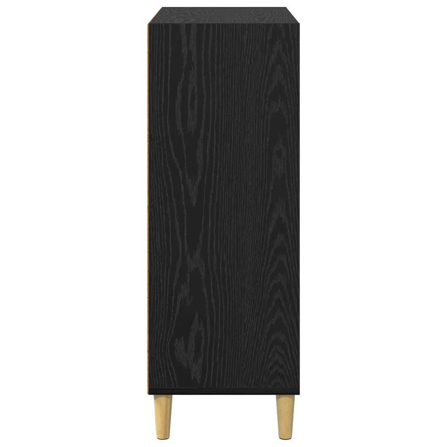 Buffet Chêne noir 69,5 x 32,5 x 90 cm Bois d'ingénierie - 6