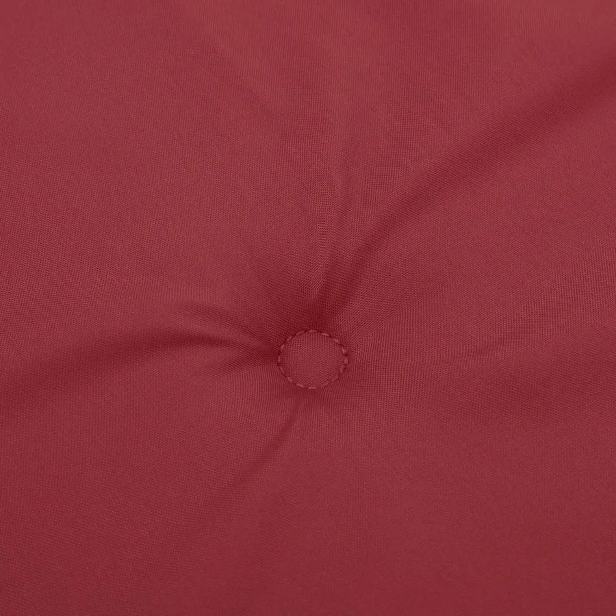 Coussin de banc de jardin rouge bordeaux 100x50x3 cm - 5