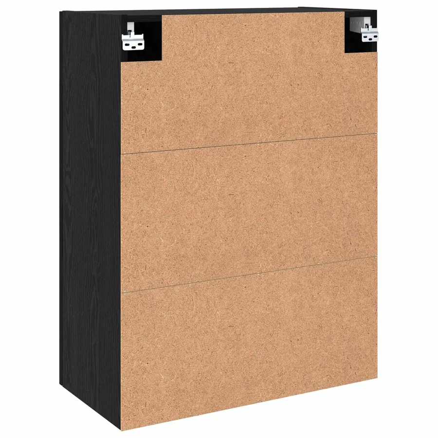 Armoire Murale Montage mural 2 pcs Chêne noir 69,5 x 34 x 90 cm - 9