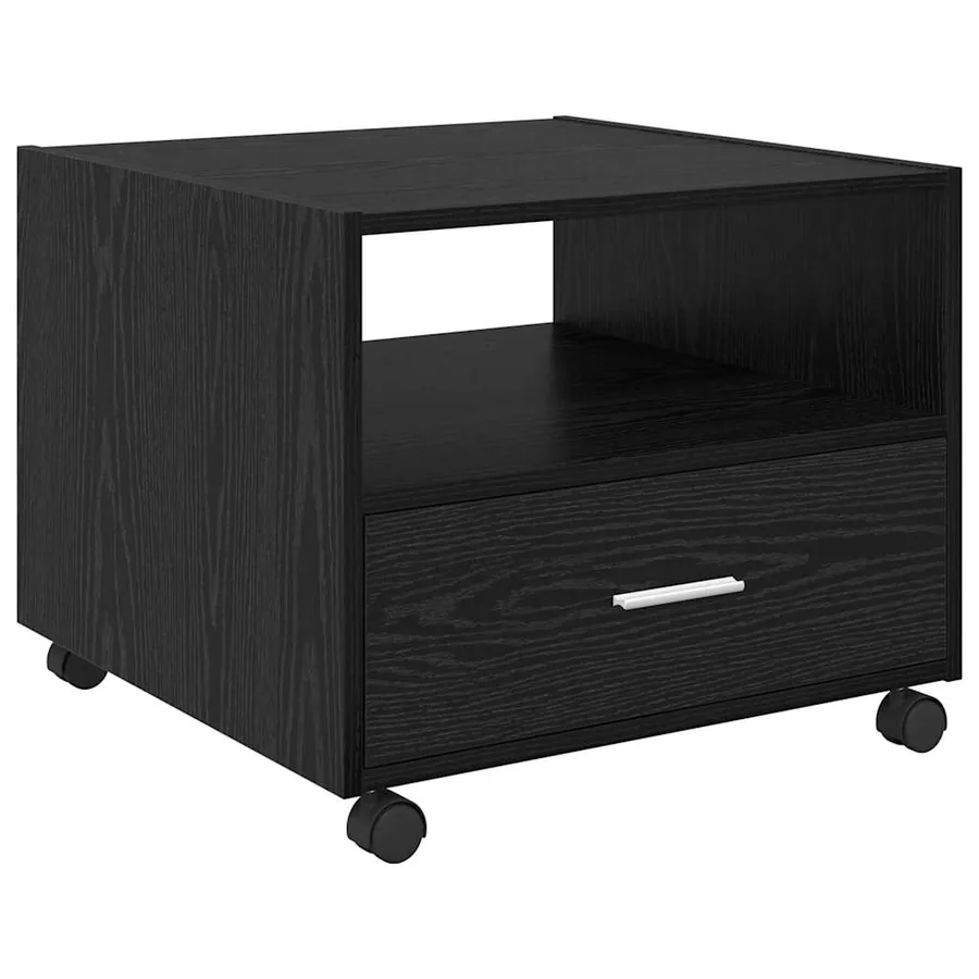 Table basse Chêne noir 55 x 55 x 45cm Bois d'ingénierie - 2