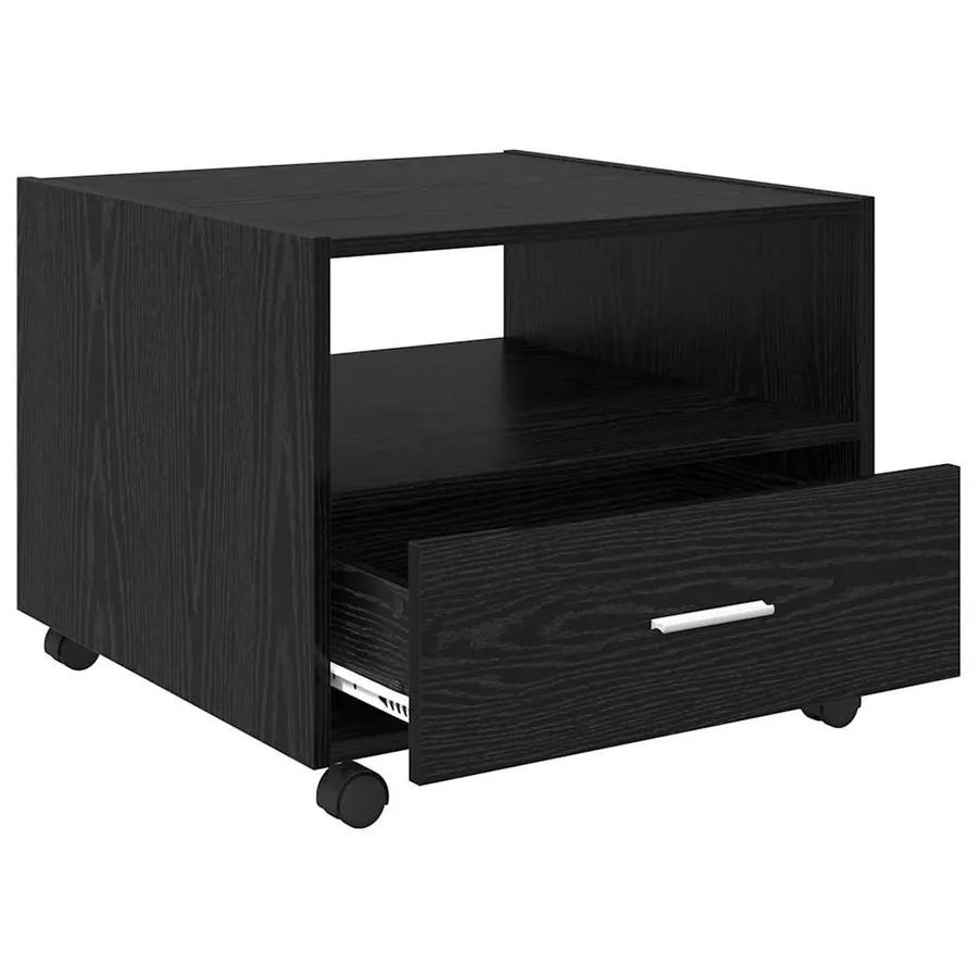 Table basse Chêne noir 55 x 55 x 45cm Bois d'ingénierie - 5