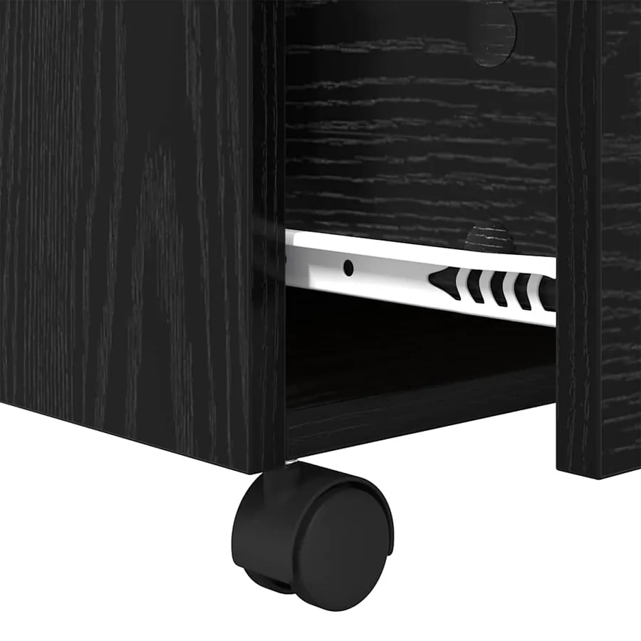 Table basse Chêne noir 55 x 55 x 45cm Bois d'ingénierie - 9
