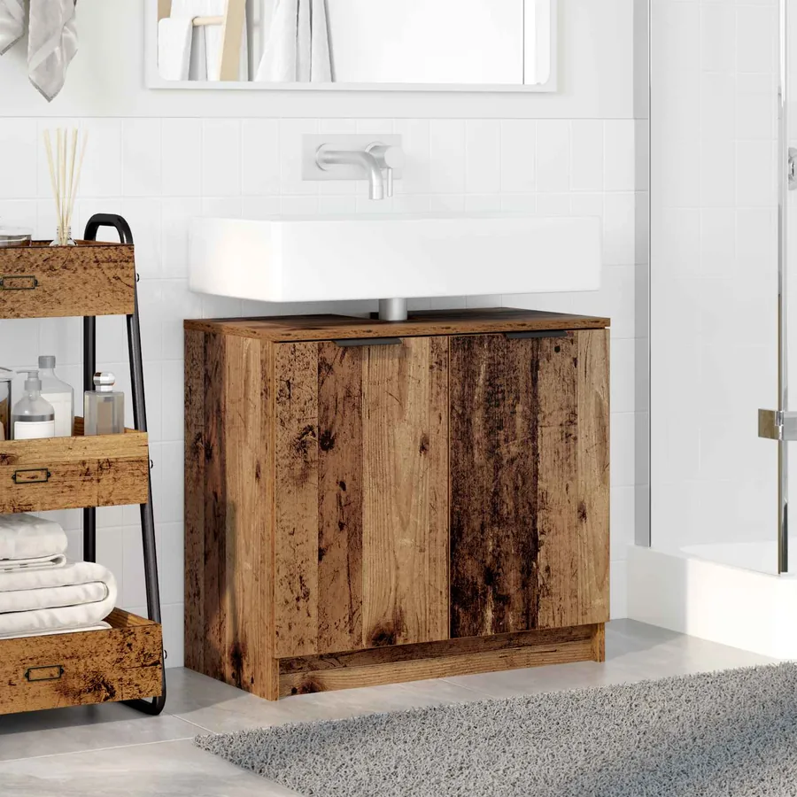 Cabinet de salle de bain Bois Ancien 64,5 x 33,5 x 59 cm - 4