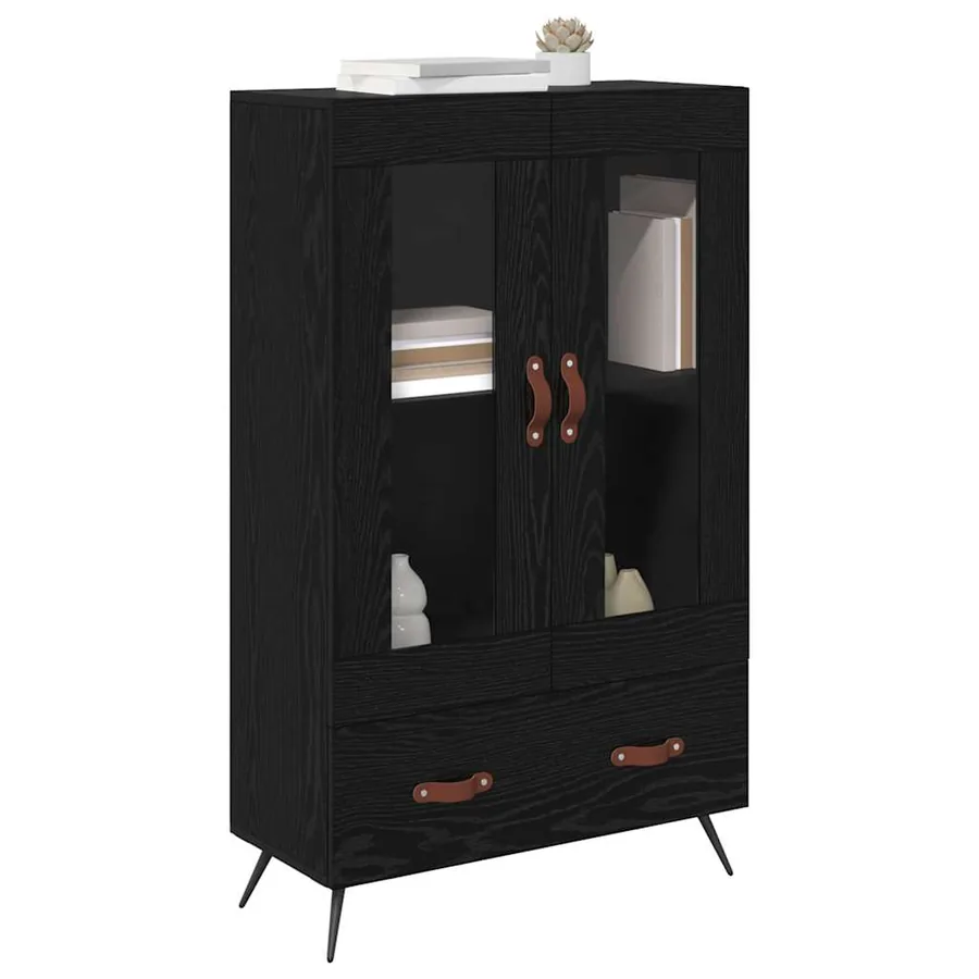 Haut Armoire avec tiroir Chêne noir 69,5 x 31 x 115 cm - 3
