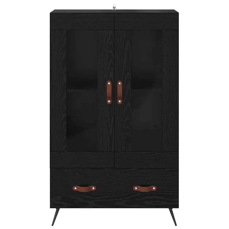 Haut Armoire avec tiroir Chêne noir 69,5 x 31 x 115 cm - 6
