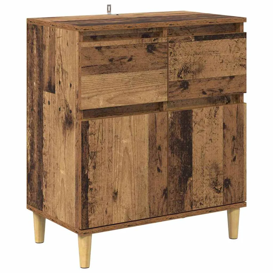 Buffet Bois Ancien 60 x 35 x 70 cm Bois d'ingénierie - 2