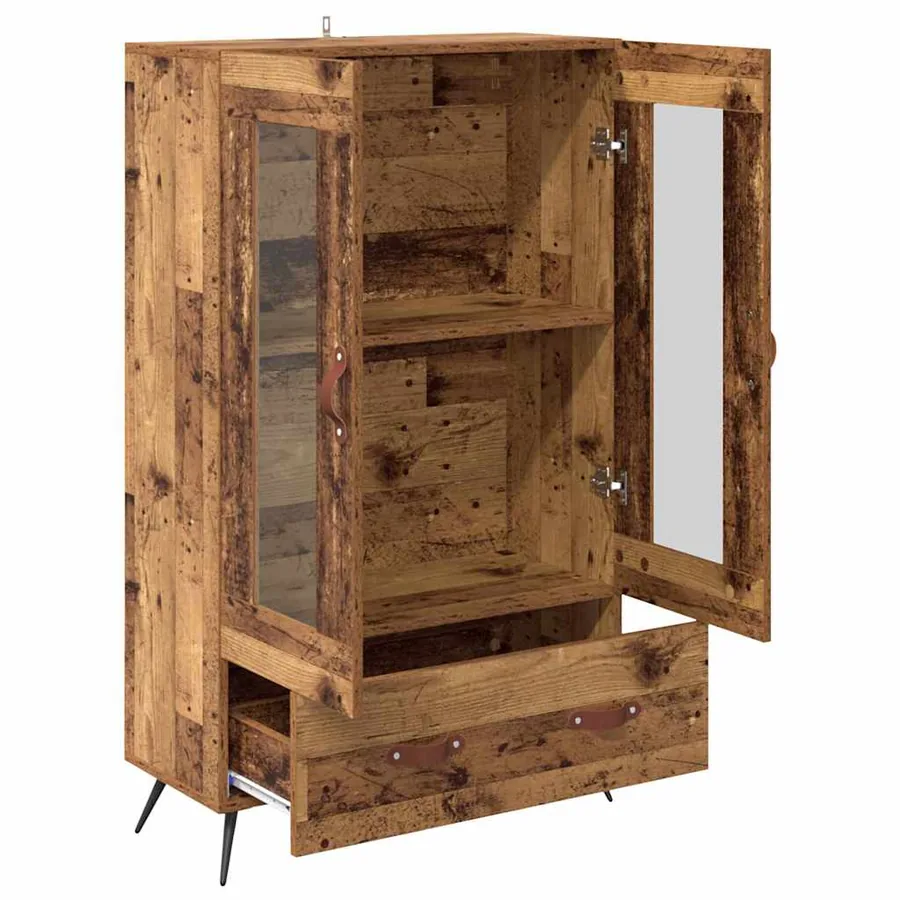Haut Armoire avec tiroir Bois Ancien 69,5 x 31 x 115 cm - 5