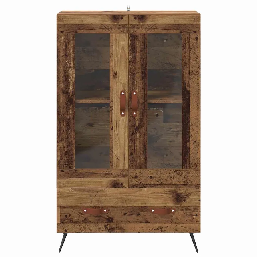 Haut Armoire avec tiroir Bois Ancien 69,5 x 31 x 115 cm - 6