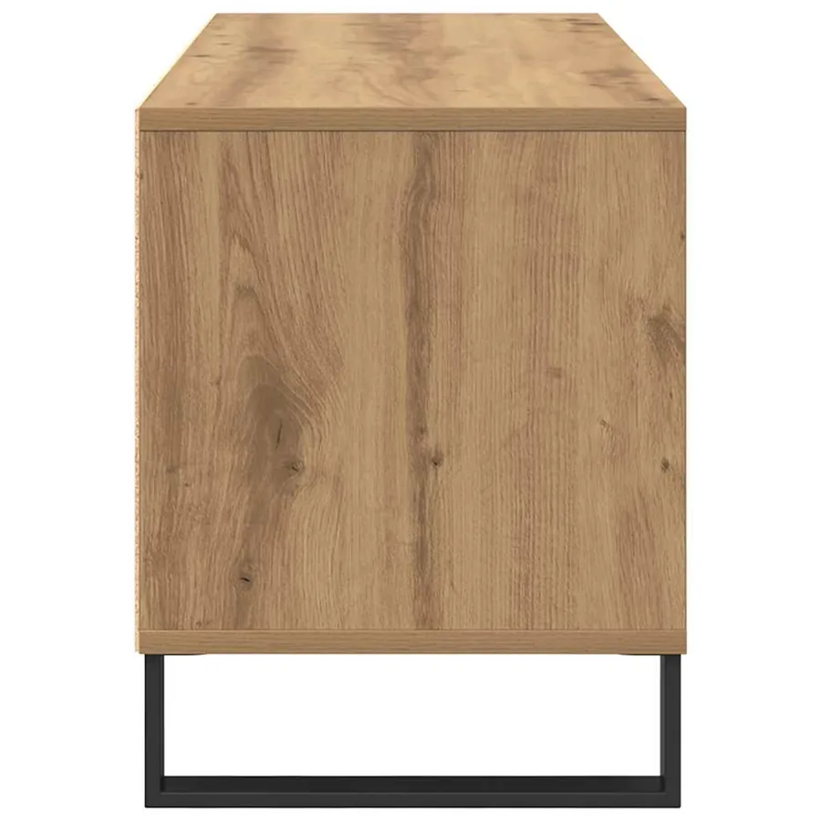 Meuble TV 100 x 34,5 x 44,5 cm Chêne artisanal - 7