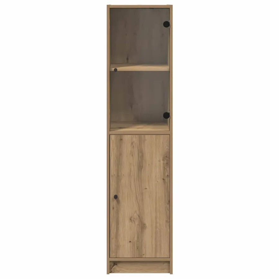 Haut Armoire Chêne artisanal 35 x 37 x 142 cm Bois d'ingénierie - 6