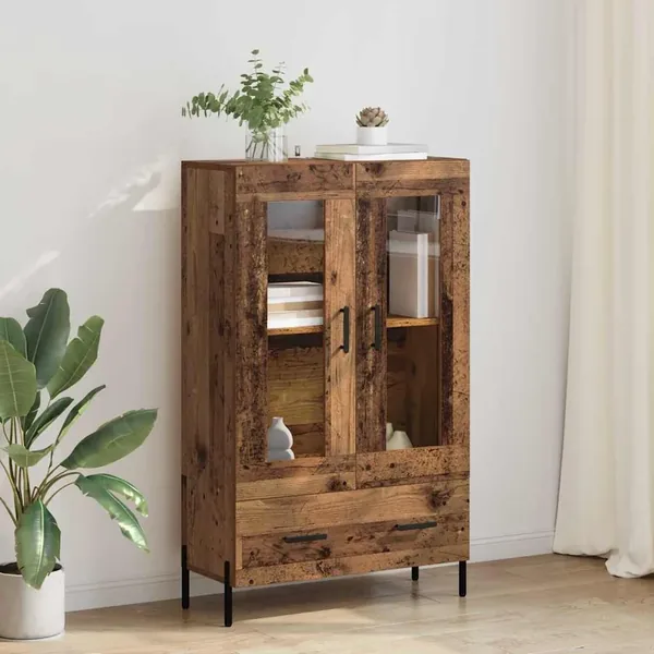 Haut Armoire avec tiroir Corona Bois Ancien 69,5 x 31 x 115 cm
