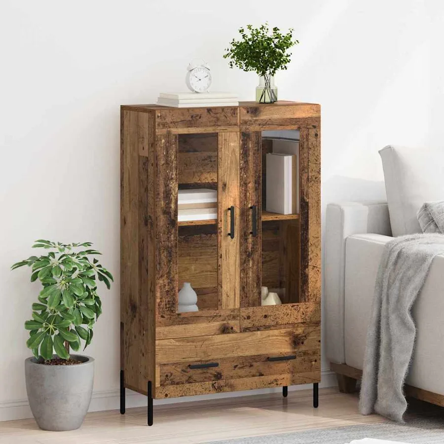 Haut Armoire avec tiroir Corona Bois Ancien 69,5 x 31 x 115 cm - 4
