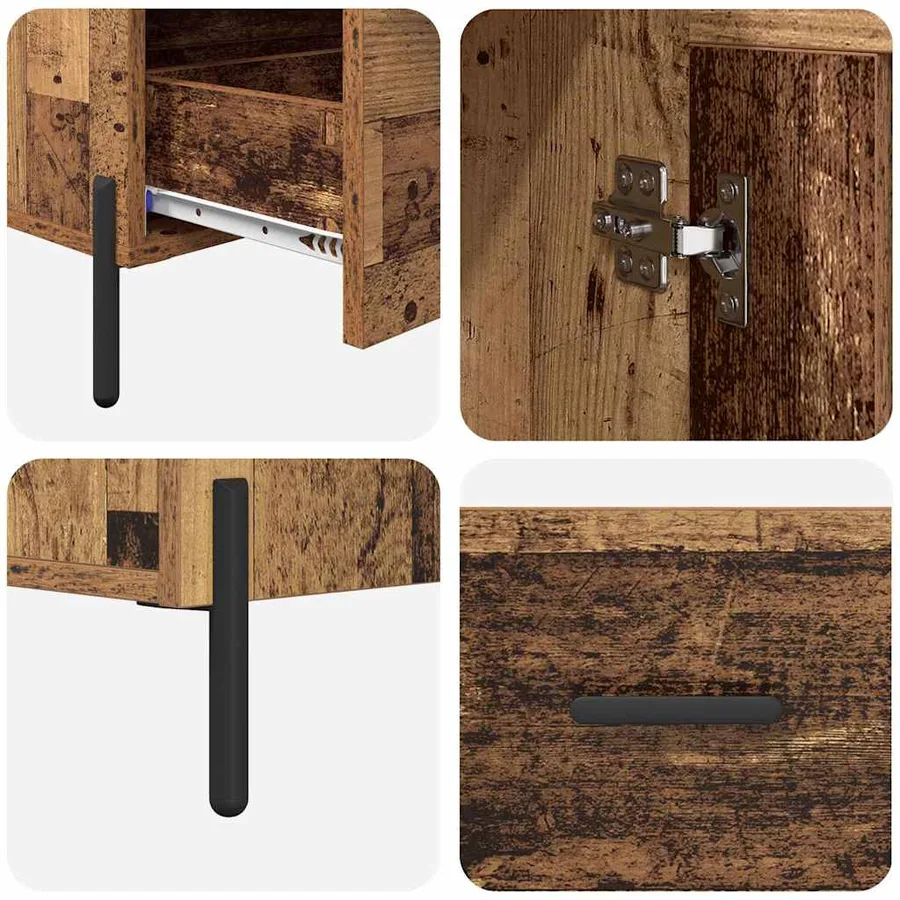 Haut Armoire avec tiroir Corona Bois Ancien 69,5 x 31 x 115 cm - 9