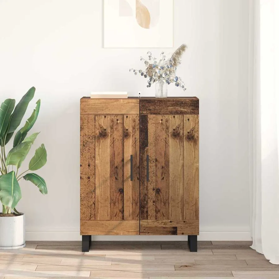 Buffet Bois Ancien 69,5 x 34 x 90 cm Bois d'ingénierie et fer - 4