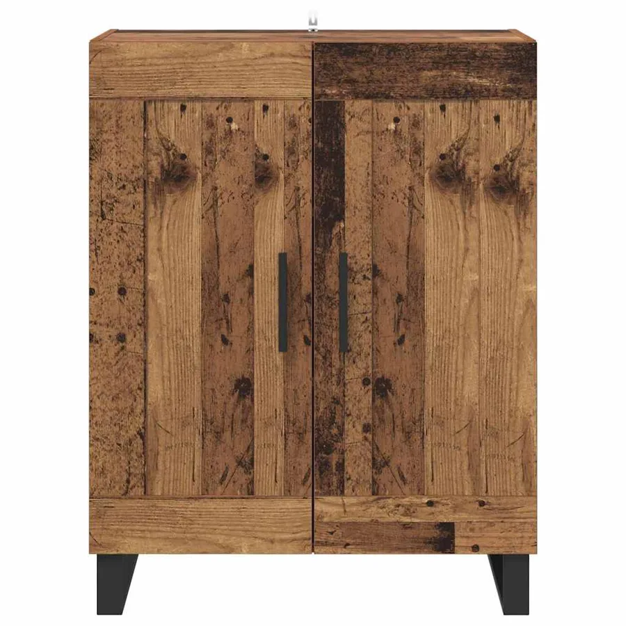Buffet Bois Ancien 69,5 x 34 x 90 cm Bois d'ingénierie et fer - 6