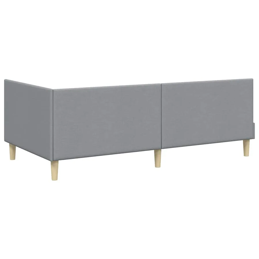 Cadre de lit d'angle Gris clair 100 cm x 200 cm - 7