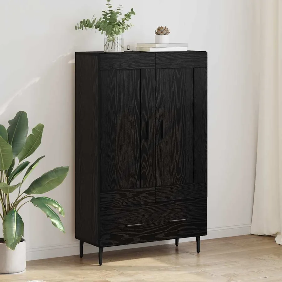 Haut Armoire Chêne noir 69,5 x 31 x 115 cm Bois d'ingénierie