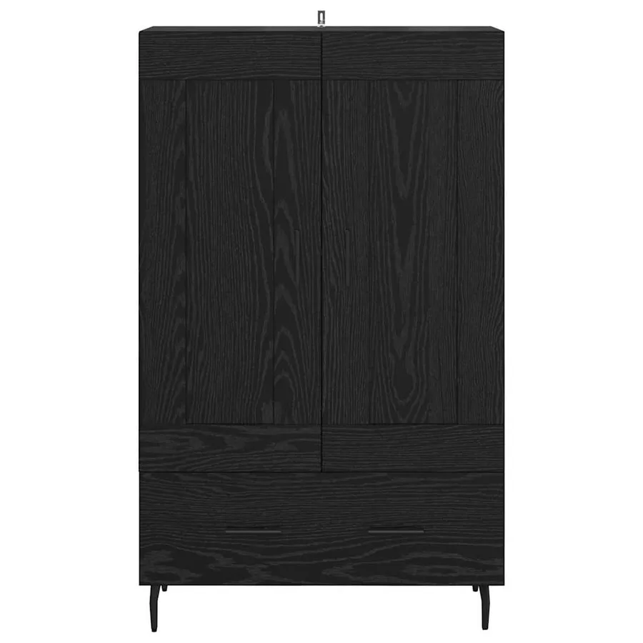 Haut Armoire Chêne noir 69,5 x 31 x 115 cm Bois d'ingénierie - 6