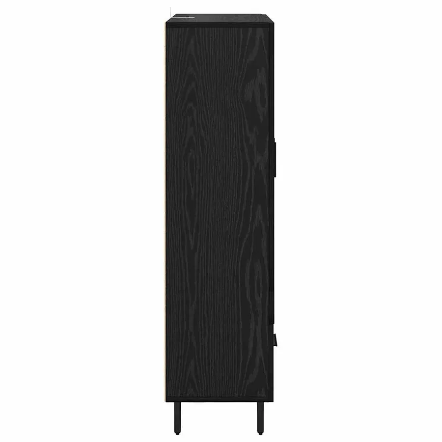 Haut Armoire Chêne noir 69,5 x 31 x 115 cm Bois d'ingénierie - 7