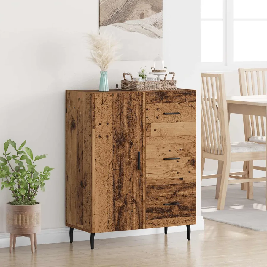 Buffet Bois Ancien 69,5 x 34 x 90 cm Bois d'ingénierie et fer