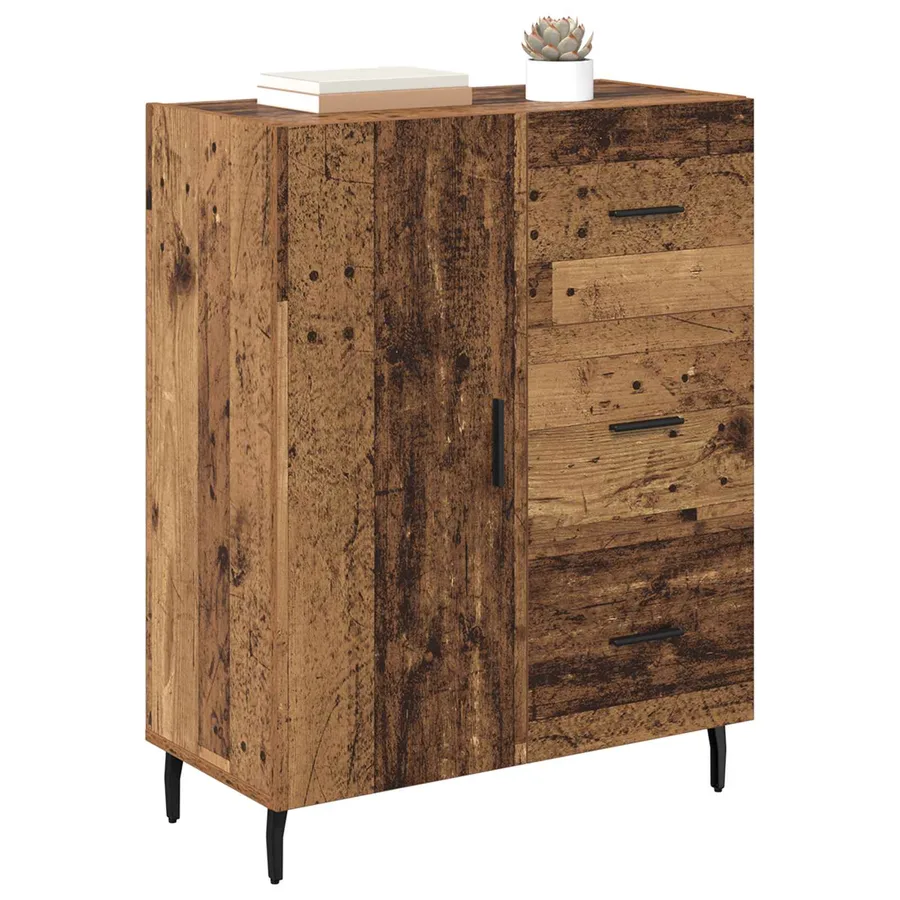 Buffet Bois Ancien 69,5 x 34 x 90 cm Bois d'ingénierie et fer - 3