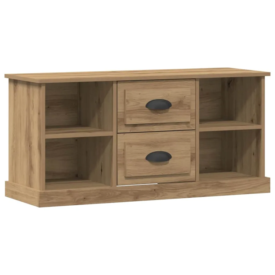 Meuble TV 99,5 x 35,5 x 48 cm Chêne artisanal Bois d'ingénierie - 2