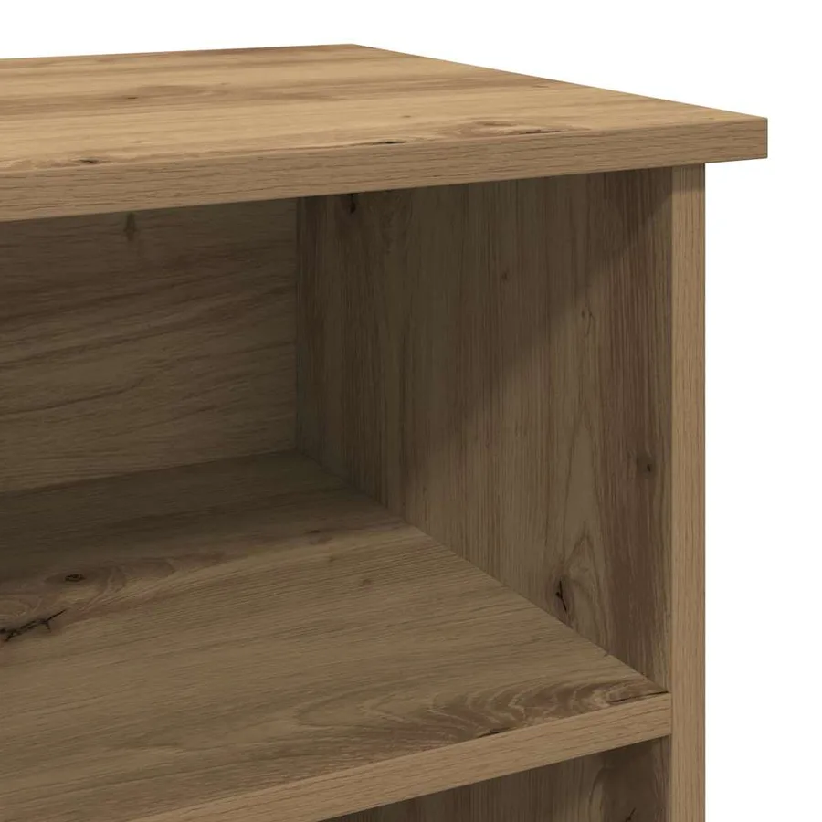 Meuble TV 99,5 x 35,5 x 48 cm Chêne artisanal Bois d'ingénierie - 9