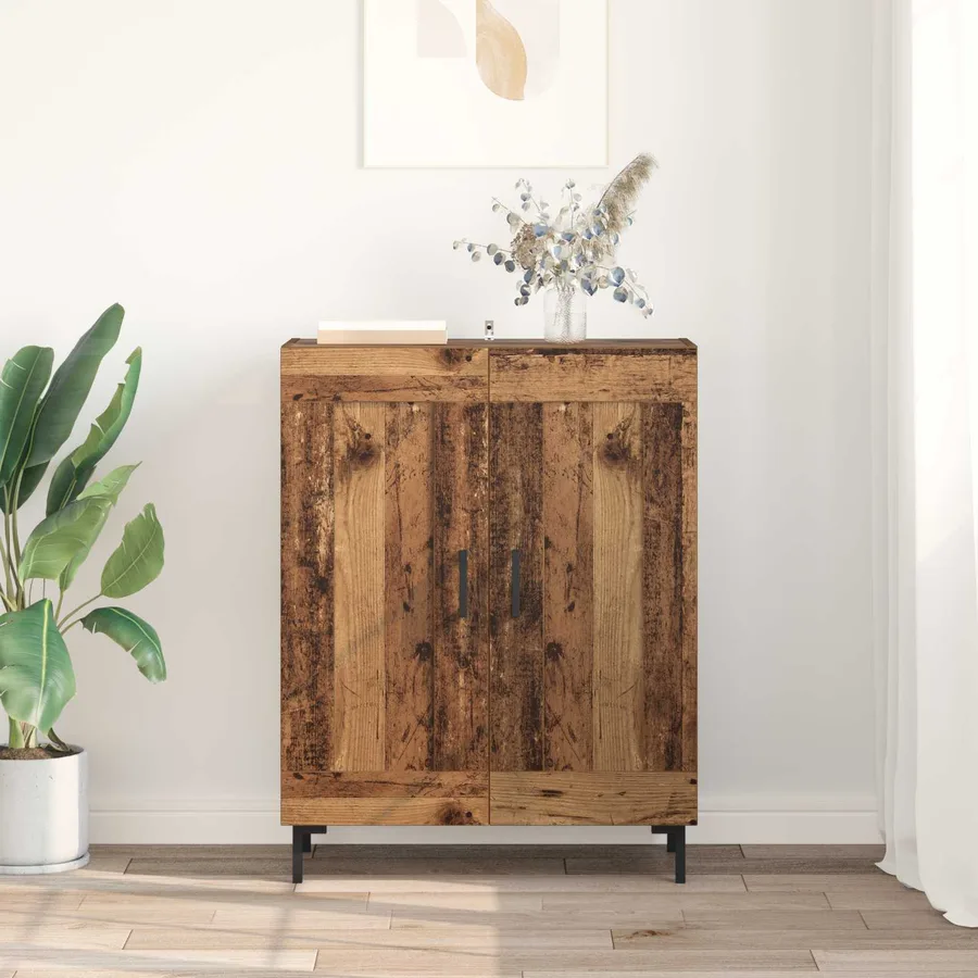 Buffet Bois Ancien 69,5 x 34 x 90 cm Bois d'ingénierie et fer - 4