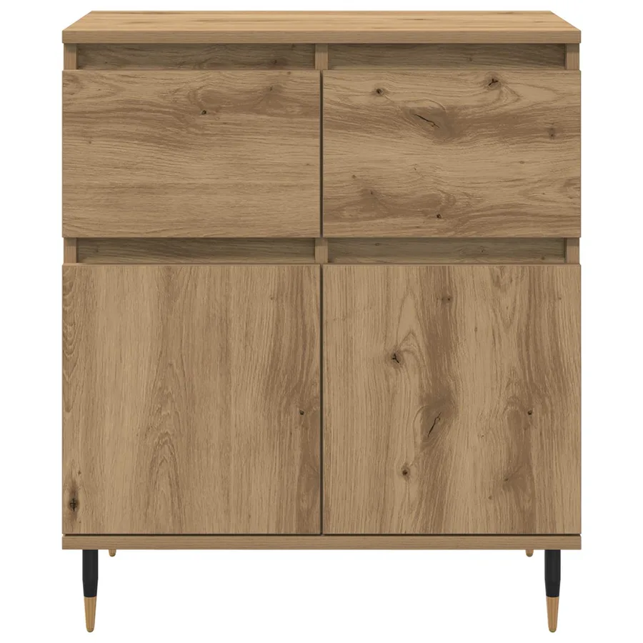 Buffet Chêne artisanal 60 x 35 x 70 cm Bois d'ingénierie et fer - 6