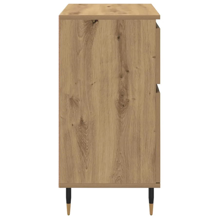 Buffet Chêne artisanal 60 x 35 x 70 cm Bois d'ingénierie et fer - 7