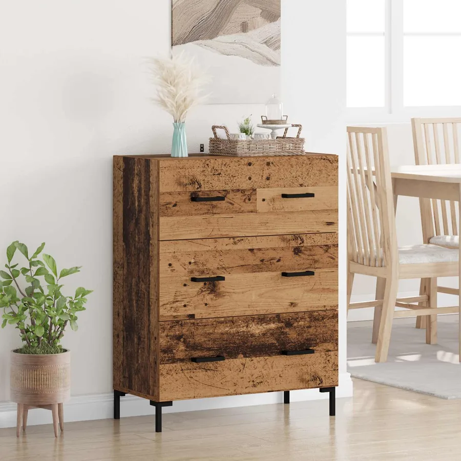 Buffet Bois Ancien 69,5 x 34 x 90 cm Bois d'ingénierie et fer