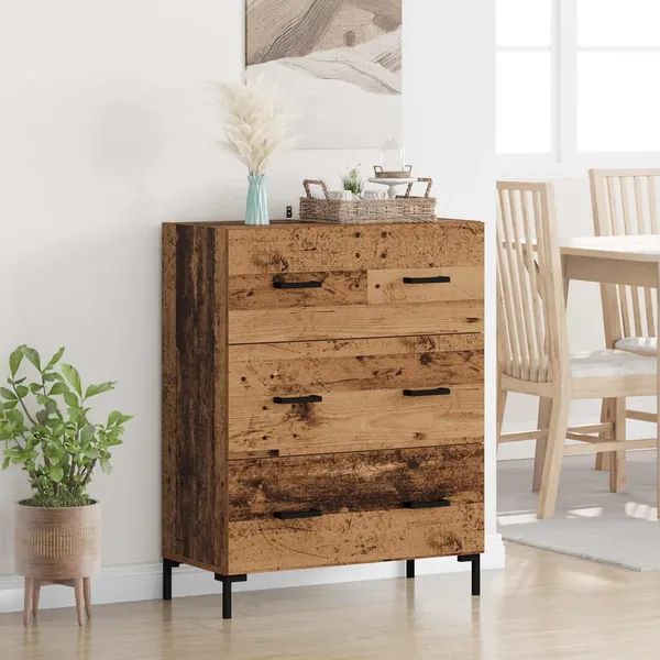 Buffet Bois Ancien 69,5 x 34 x 90 cm Bois d'ingénierie et fer