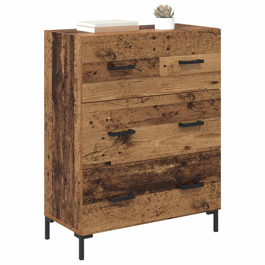 Buffet Bois Ancien 69,5 x 34 x 90 cm Bois d'ingénierie et fer - 3