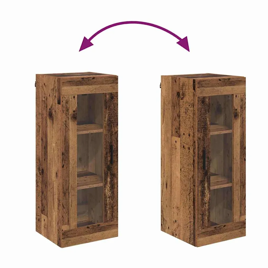 Meuble mural Bois Ancien 34,5 x 34 x 90 cm - 8