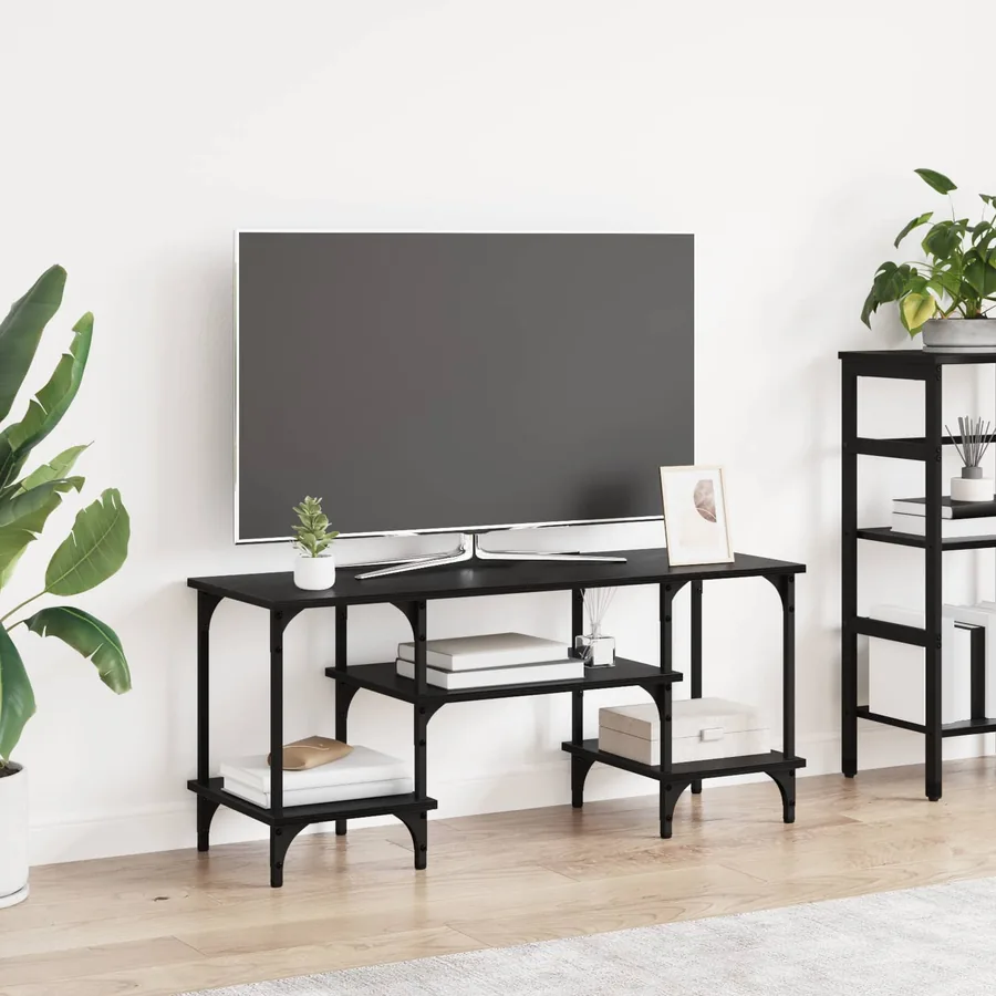 Meuble TV Chêne noir 102 x 35 x 45,5 cm