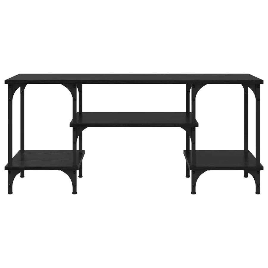 Meuble TV Chêne noir 102 x 35 x 45,5 cm - 5
