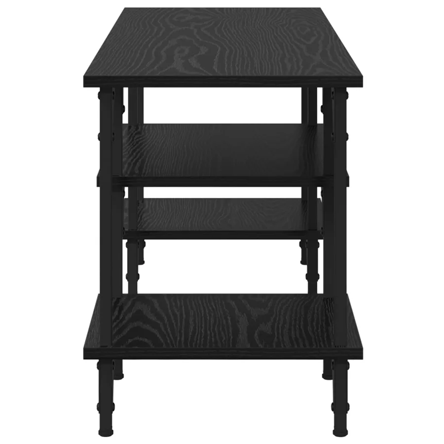 Meuble TV Chêne noir 102 x 35 x 45,5 cm - 6