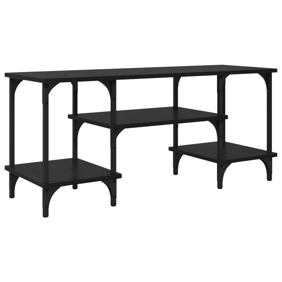 Meuble TV Chêne noir 102 x 35 x 45,5 cm - 7