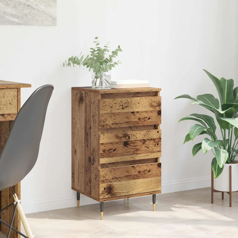 Buffet Bois ancien 35 x 40 x 70 cm Bois d'ingénierie