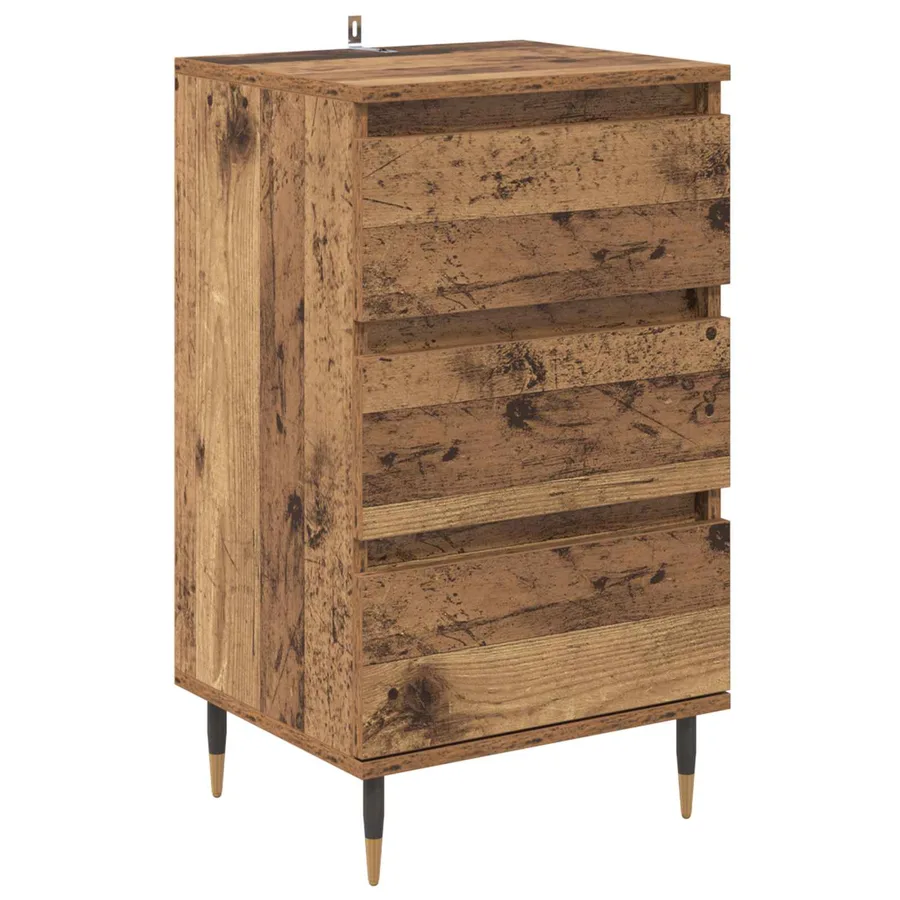 Buffet Bois ancien 35 x 40 x 70 cm Bois d'ingénierie - 2