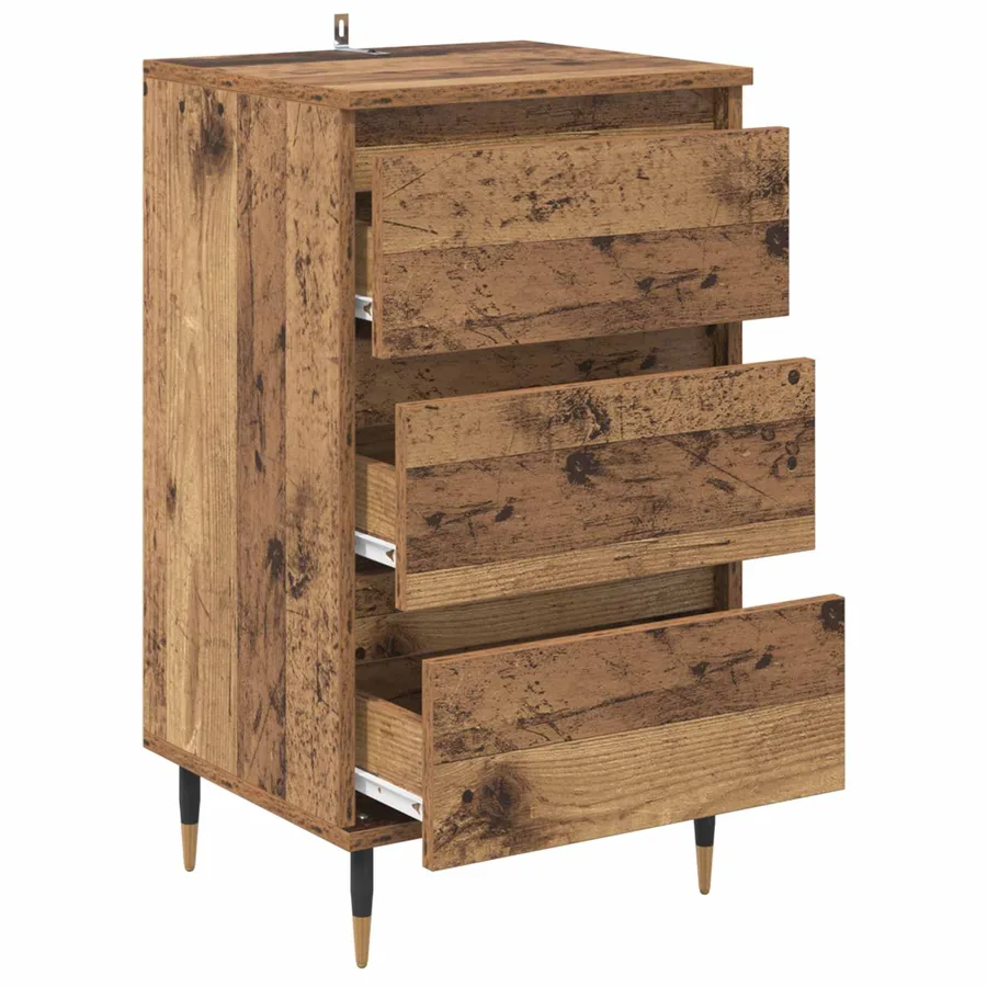 Buffet Bois ancien 35 x 40 x 70 cm Bois d'ingénierie - 5