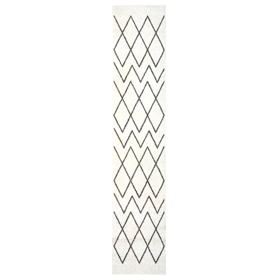 Tapis de Cuisine Blanc 300 x 60 cm Velours - 2