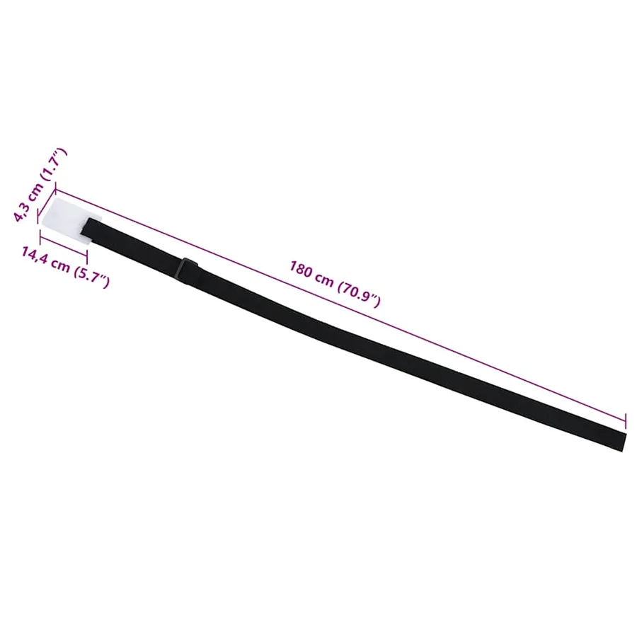 Fixations de rouleau de couverture de piscine 8 pcs 1,8 m - 8