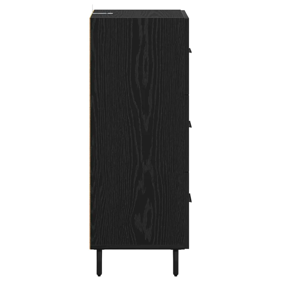 Buffet Chêne noir 34 x 34,5 x 90 cm Bois d'ingénierie - 7