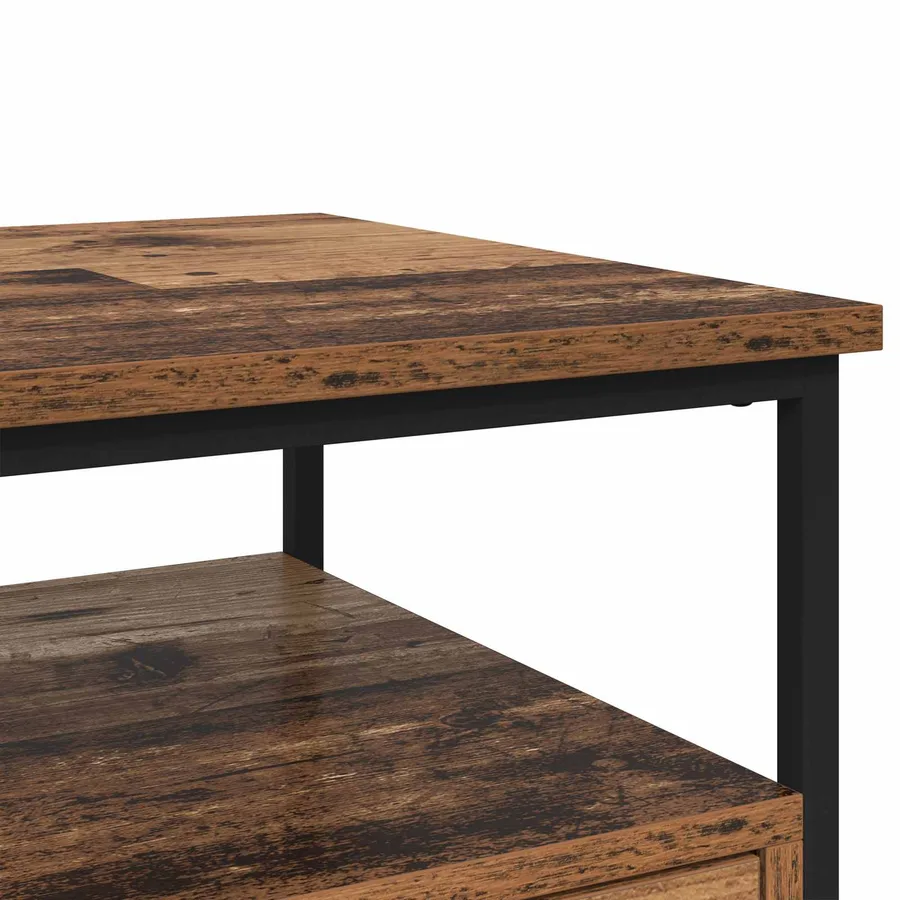 Cabinet de chevet Bois ancien 40 x 42 x 56 cm Bois d'ingénierie - 8