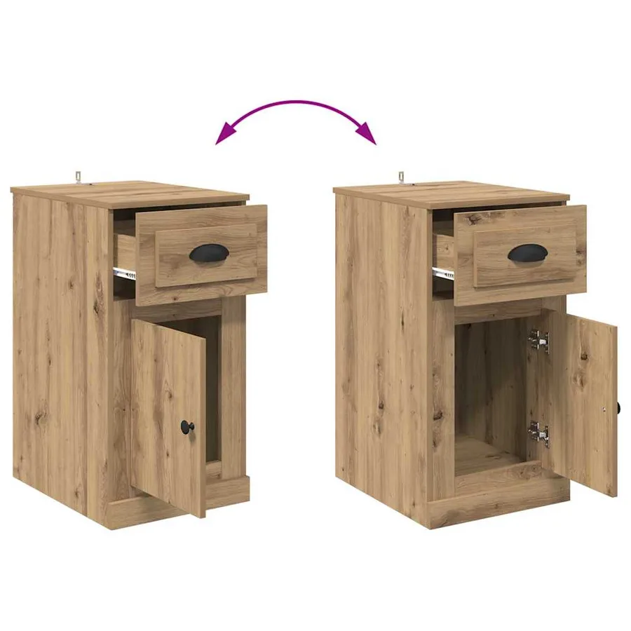 Meuble d'appoint 40 x 50 x 75 cm Bois d'ingénierie - 10